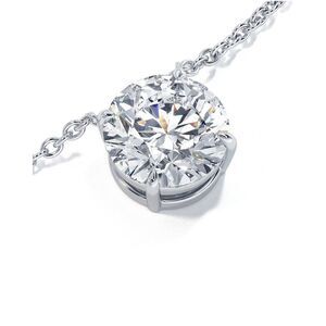 14K 2.00 Ct. Tw. Lab-Grown Diamond Sol Pendant Necklace